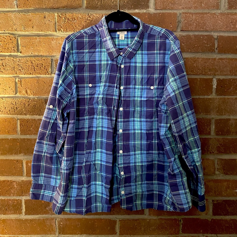 L.L. Bean plaid shirt-size 3x